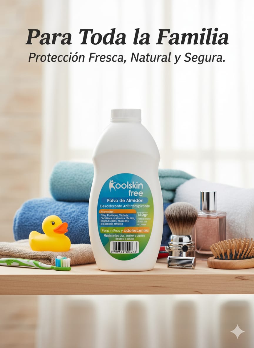 KoolSkin Free – Polvo Corporal Desodorante x 85 gr